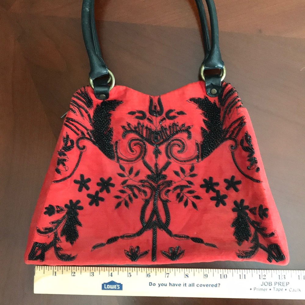 Christiana hand beaded purse / shoulder bag - Picture 4 of 5